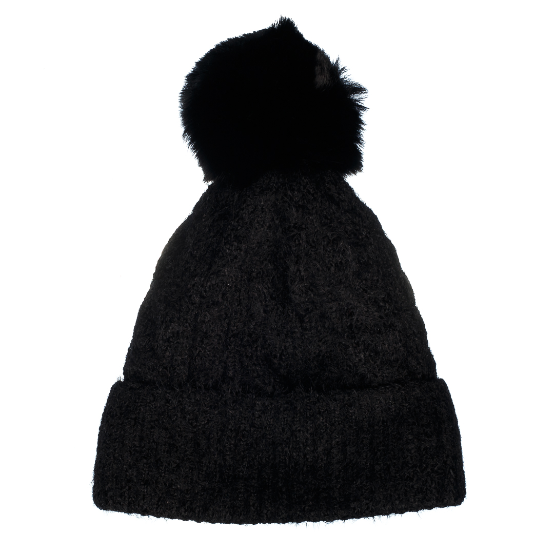 Дамска шапка MZ19 черен цвят, 2 - Kalapod.bg