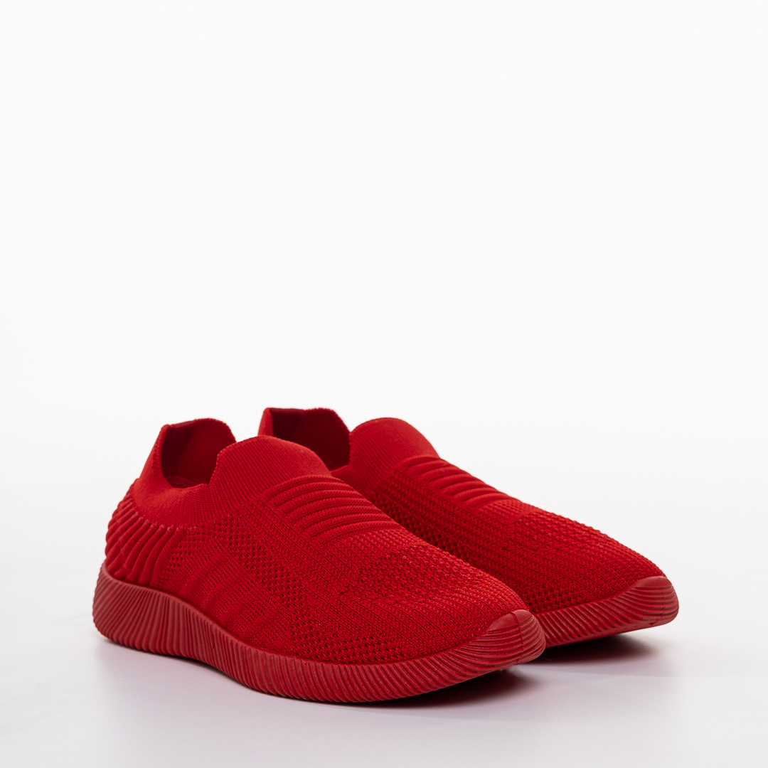Детски спортни обувки червени  от текстилен материал Luna, 4 - Kalapod.bg
