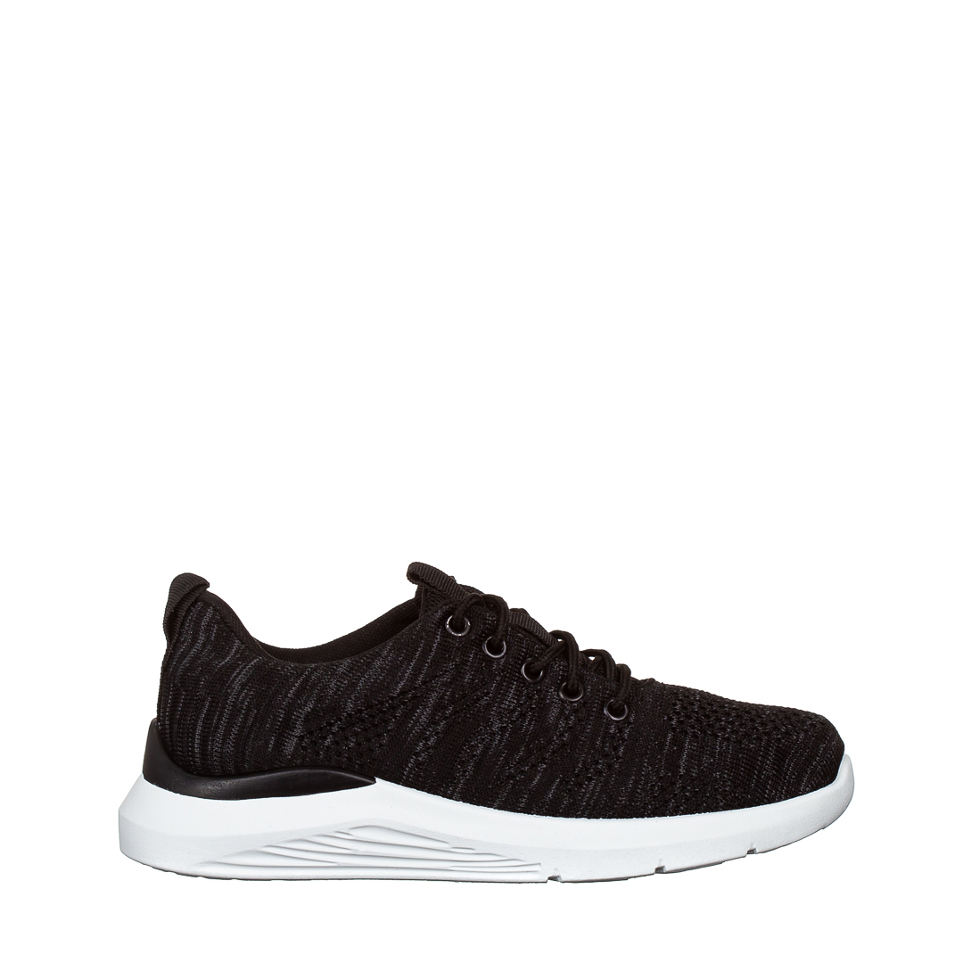 Дамски спортни обувки  черни  от текстилен материал  Thiago, 2 - Kalapod.bg