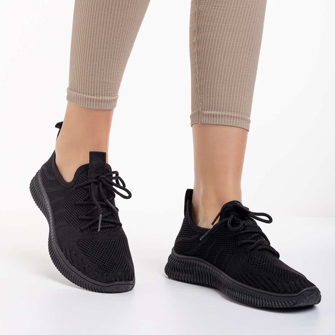 Дамски спортни обувки  черни  от текстилен материал  Frieda, 6 - Kalapod.bg