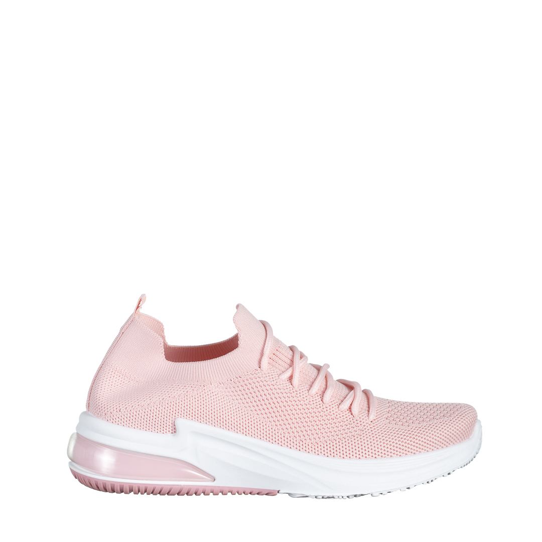 Дамски спортни обувки  розови от текстилен материал  Candice, 2 - Kalapod.bg