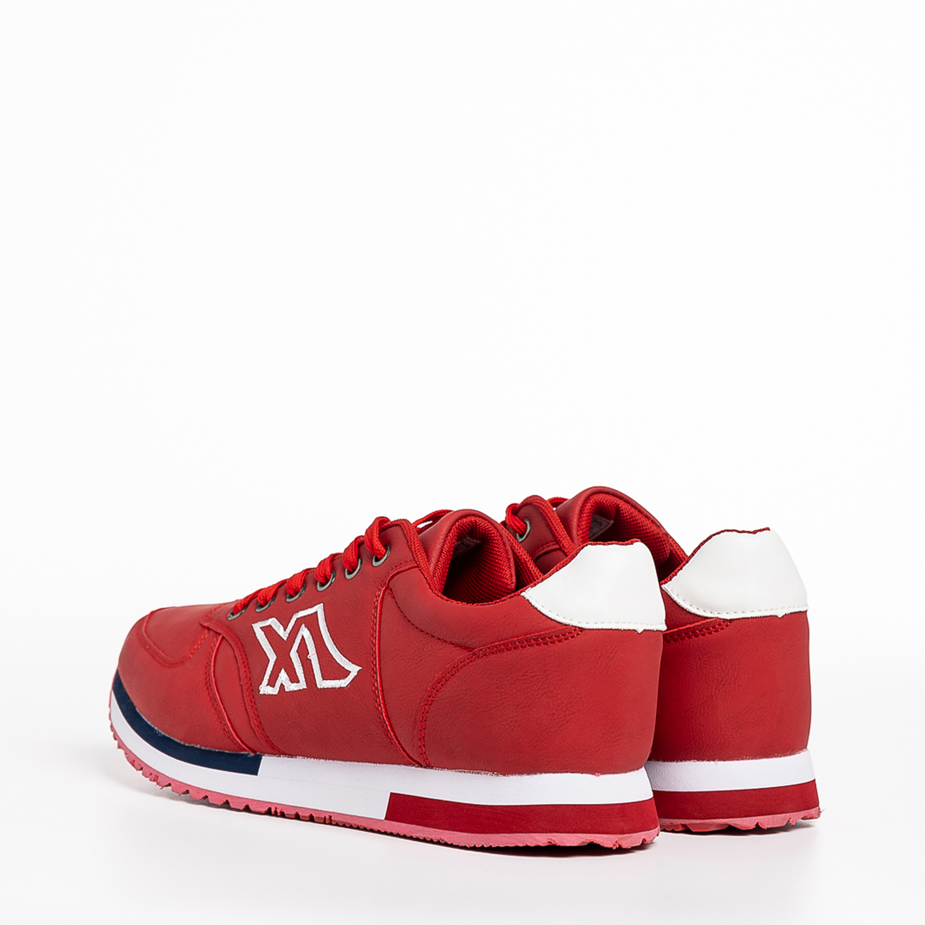 Мъжки спортни обувки  червени от еко кожа  Ramal, 4 - Kalapod.bg