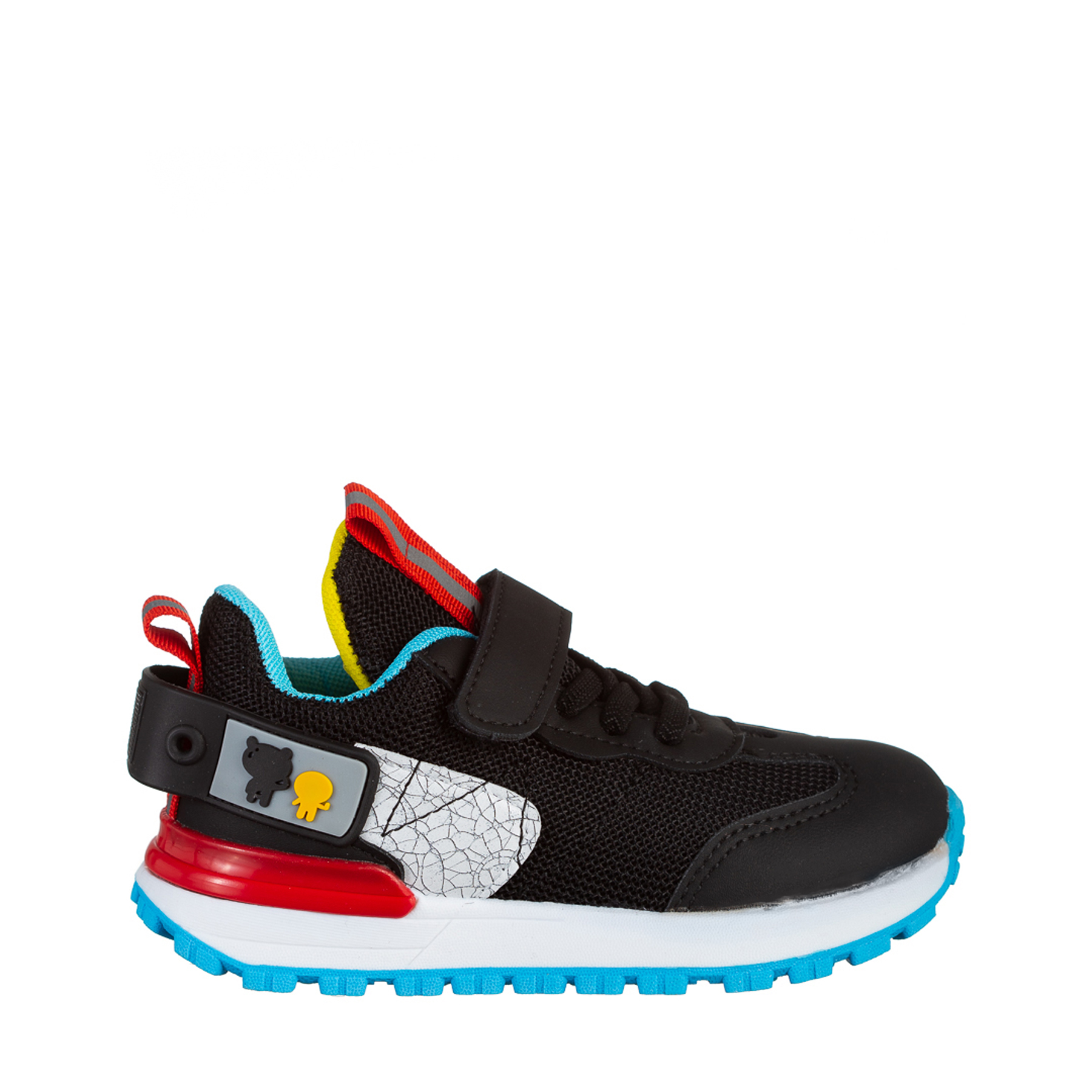 Детски спортни обувки  черни от еко кожа  и текстилен материал Carson, 2 - Kalapod.bg
