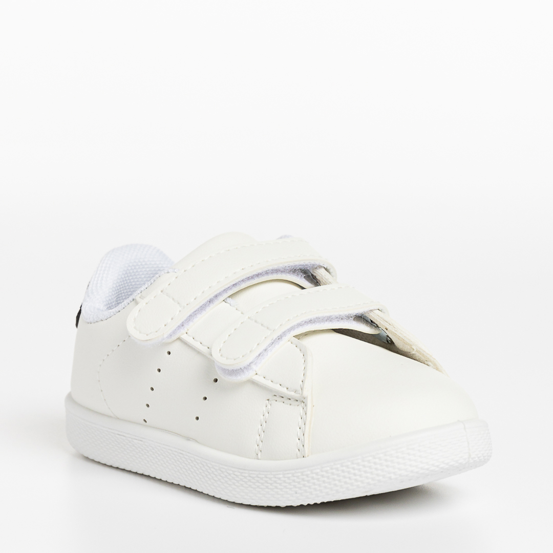 Детски спортни обувки  бели със синьо от еко кожа  Frost - Kalapod.bg