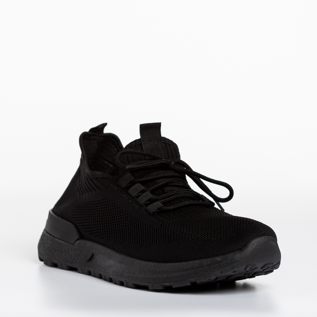 Мъжки спортни обувки черни  от текстилен материал  Lital - Kalapod.bg