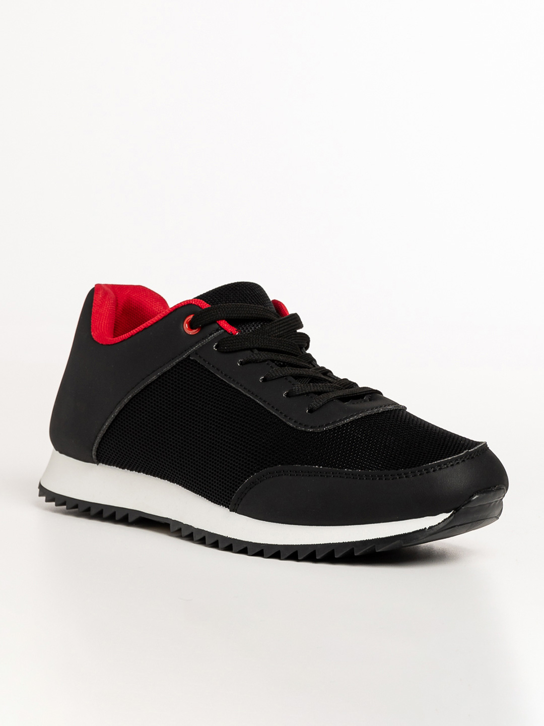 Мъжки спортни обувки  черни  от еко кожа и  текстилен материал Zander, 2 - Kalapod.bg