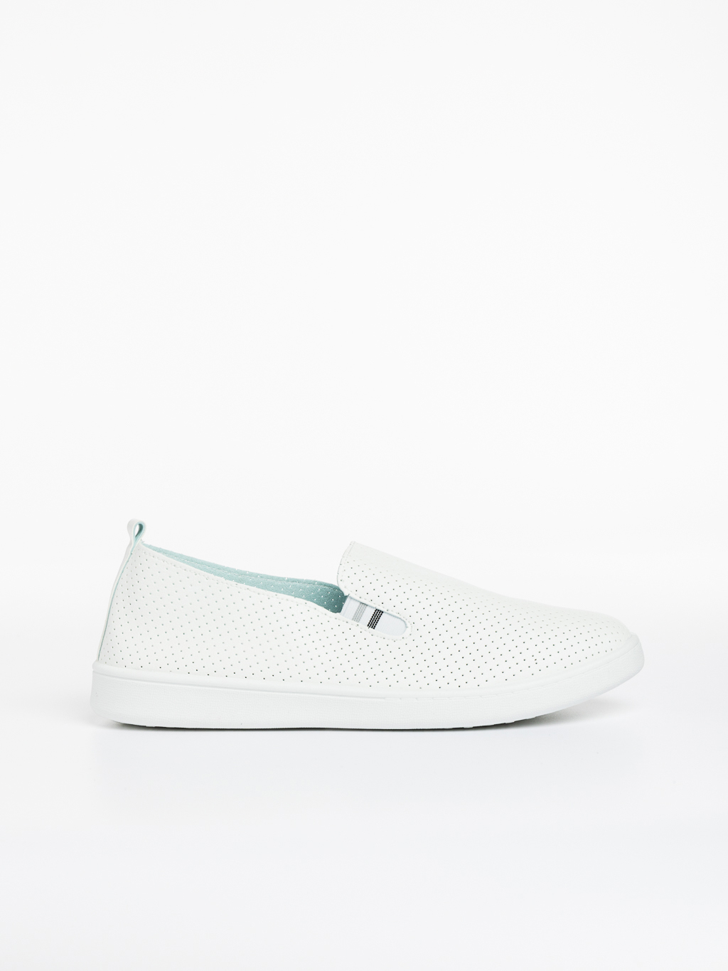 Мъжки спортни обувки  бели със сиво от еко кожа  Amias, 3 - Kalapod.bg