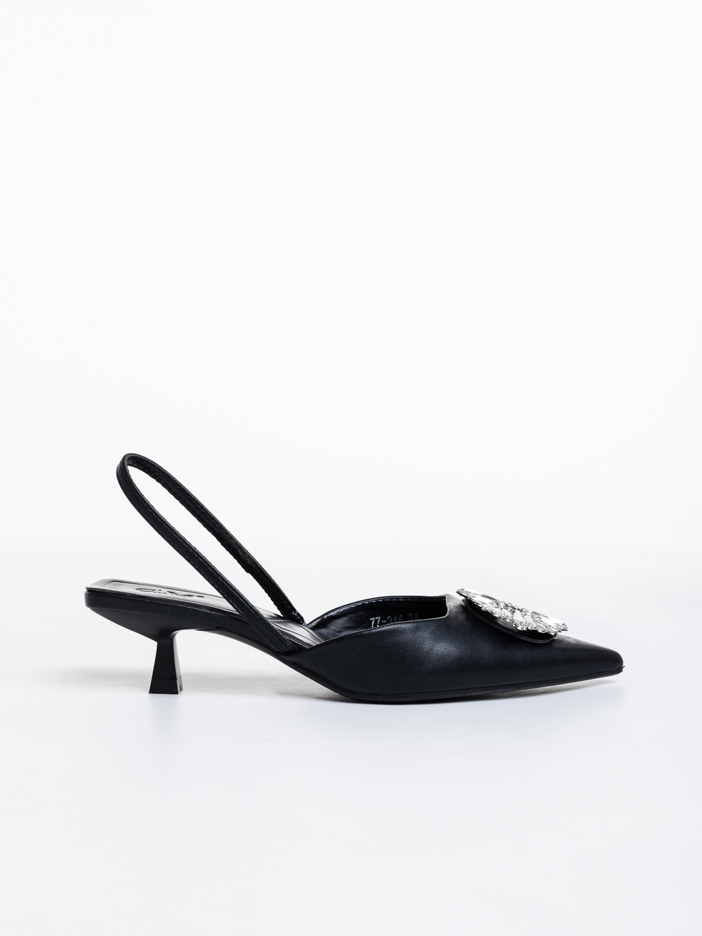 Дамски обувки  черни  от еко кожа  Salinda, 5 - Kalapod.bg