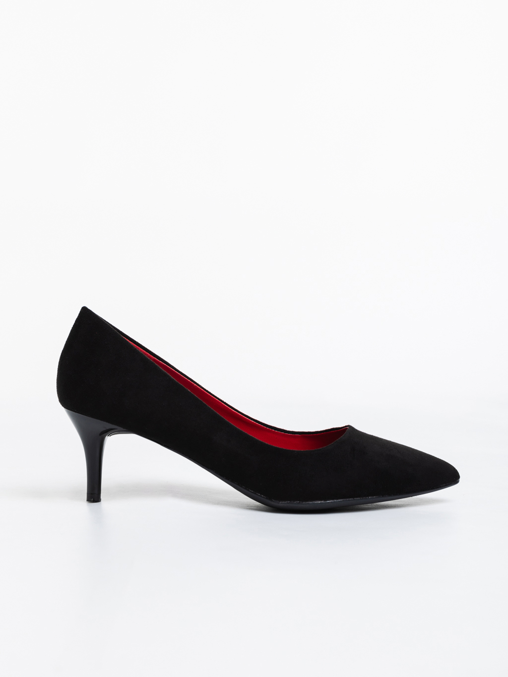 Дамски обувки черни от текстилен материал Ayda, 5 - Kalapod.bg