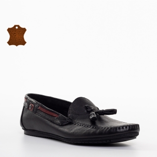 Мъжки обувки, Мъжки мокасини  черни от естествена кожа  Maeve - Kalapod.bg