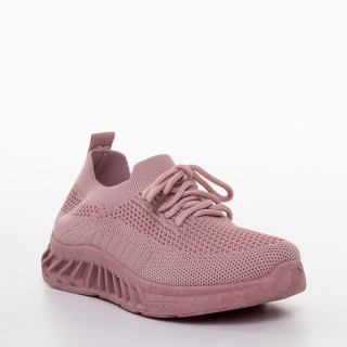 Детски спортни обувки розови  от текстилен материал Peyton - Kalapod.bg