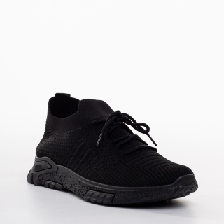 Мъжки спортни обувки черни от текстилен материал Iaroll - Kalapod.bg