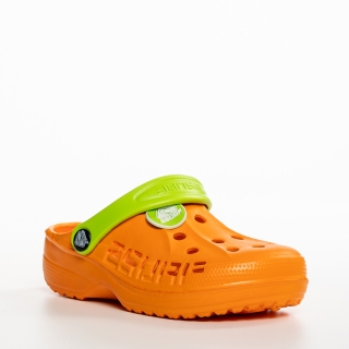 Обувки за деца, Детски чехли оранжеви от синтетичен материал  Harvey - Kalapod.bg