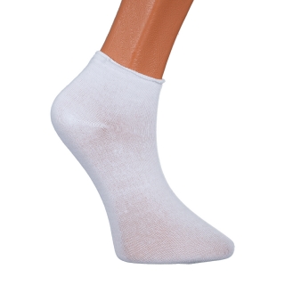  Дамски чорапи и чорапогащници, К-т 3 чифта дамски чорапи бели BD-1011 - Kalapod.bg