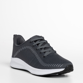 Мъжки спортни обувки, Мъжки спортни обувки сиви от текстилен материал  Cortez - Kalapod.bg