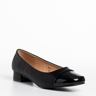 Дамски обувки с ток, Дамски обувки  черни от еко кожа  Luanne - Kalapod.bg
