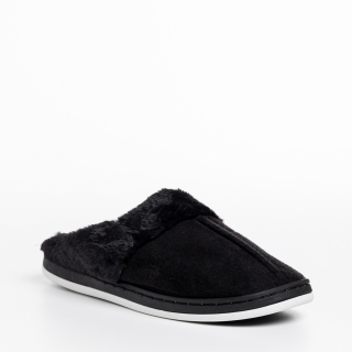 Мъжки обувки, Мъжки чехли  черни от текстилен материал  Enrico - Kalapod.bg