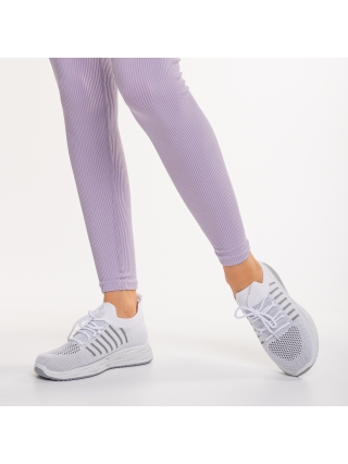 Дамски спортни обувки, Дамски спортни обувки бели  от текстилен материал Biriza - Kalapod.bg