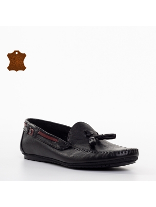 Мъжки обувки, Мъжки мокасини  черни от естествена кожа  Maeve - Kalapod.bg