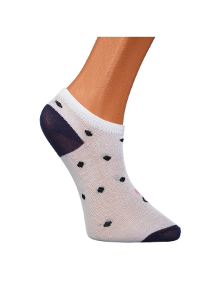 Детски чорапи, К-т 2 чифта детски чорапи бели къси с ленти - Kalapod.bg