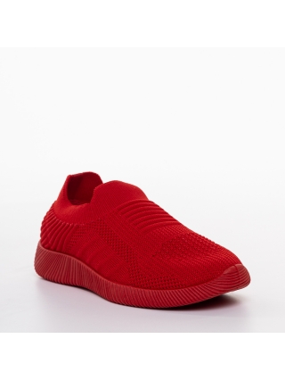 Детски спортни обувки, Детски спортни обувки червени  от текстилен материал Luna - Kalapod.bg