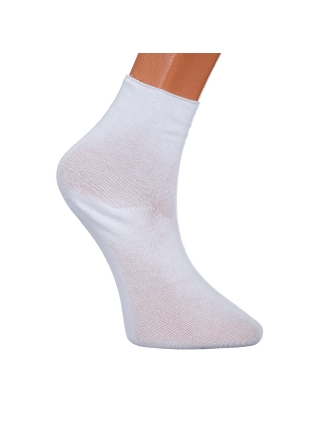  Дамски чорапи и чорапогащници, К-т 3 чифта дамски чорапи бели B-3051 - Kalapod.bg