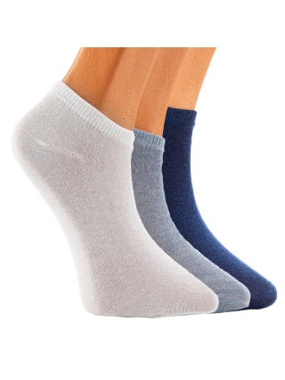 Детски Аксесоари, К-т 3 чифта детски чорапи  тъмно сини  сини  бели - Kalapod.bg