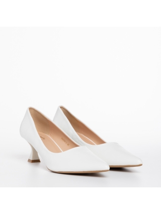 Дамски обувки, Дамски обувки  бели  от еко кожа  Esther - Kalapod.bg