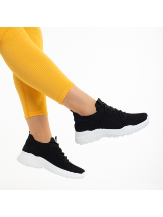 Дамски спортни обувки, Дамски спортни обувки  черни  от текстилен материал  Dacota - Kalapod.bg