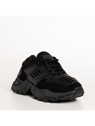 Детски спортни обувки, Детски спортни обувки черни  от текстилен материал Jason - Kalapod.bg