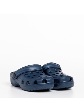 Обувки за деца, Детски чехли  тъмно сини от синтетичен материал Gigi - Kalapod.bg