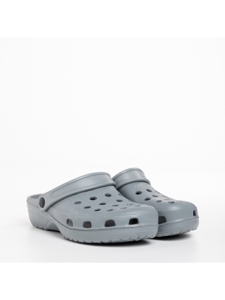 Мъжки обувки, Мъжки чехли сиви от синтетичен материал Kurt - Kalapod.bg