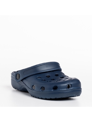 Обувки за деца, Детски чехли  тъмно сини от синтетичен материал Roxy - Kalapod.bg