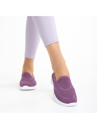 Дамски спортни обувки, Дамски спортни обувки  лилави от текстилен материал  Laneta - Kalapod.bg