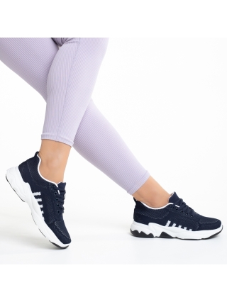 Cпортни обувки, Дамски спортни обувки  сини  от текстилен материал  Linetta - Kalapod.bg