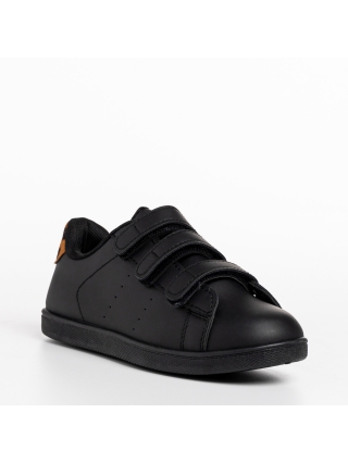 Детски спортни обувки  черни от еко кожа  Barney - Kalapod.bg