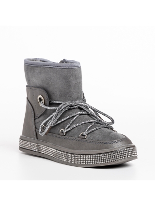 Обувки за деца, Детски чизми сиви  от еко кожа  Crayola - Kalapod.bg