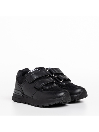 Обувки за деца, Детски спортни обувки  черни от текстилен материал Darbie - Kalapod.bg
