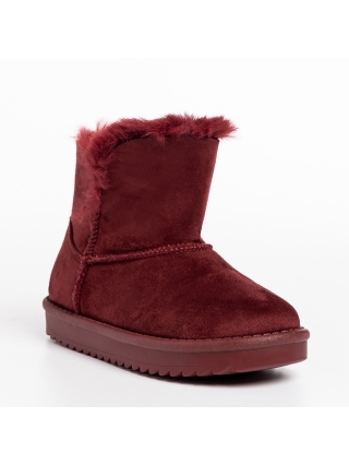Обувки за деца, Детски чизми  червени от текстилен материал  Sigrid - Kalapod.bg