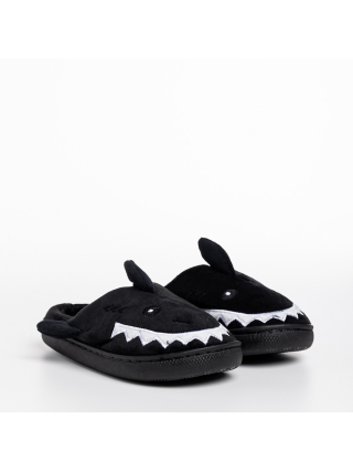 Обувки за деца, Детски чехли  черни  от текстилен материал  Vanden - Kalapod.bg