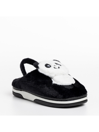 Обувки за деца, Детски чехли  черни  от текстилен материал  Pierre - Kalapod.bg