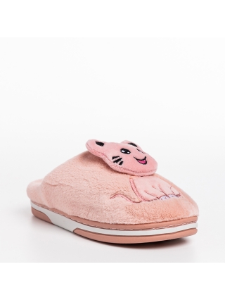Обувки за деца, Детски чехли розови от текстилен материал  Sivan - Kalapod.bg