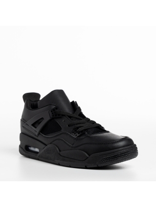 Мъжки обувки, Мъжки спортни обувки  черни  от еко кожа  Abramo - Kalapod.bg