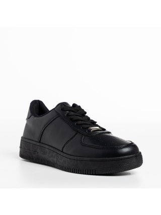 Мъжки спортни обувки, Мъжки спортни обувки  черни  от еко кожа  Brayden - Kalapod.bg