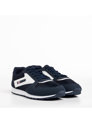 Мъжки спортни обувки, Мъжки спортни обувки  сини  от текстилен материал  Vencil - Kalapod.bg