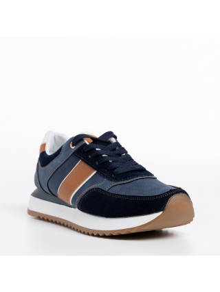 Мъжки обувки, Мъжки спортни обувки  сини  от еко кожа  Federico - Kalapod.bg