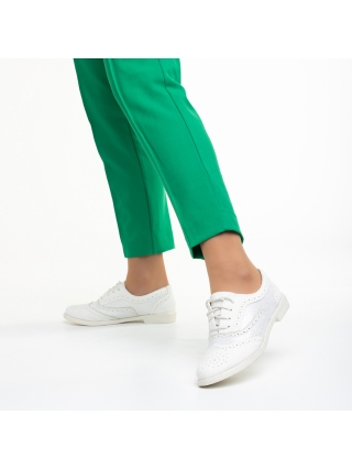 Дамски обувки с ток, Дамски обувки  бели от текстилен материал  Fadia - Kalapod.bg