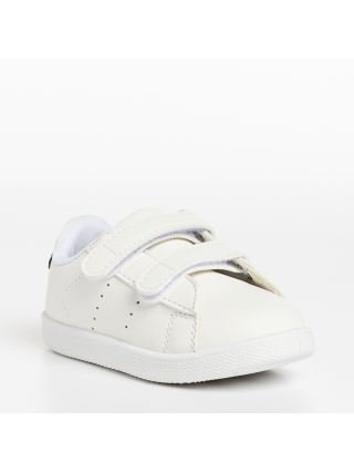 Обувки за деца, Детски спортни обувки  бели със синьо от еко кожа  Frost - Kalapod.bg