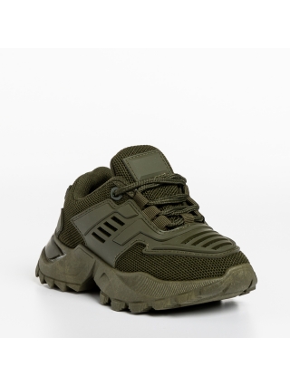 Детски спортни обувки, Детски спортни обувки  зелени  от текстилен материал  Jason - Kalapod.bg