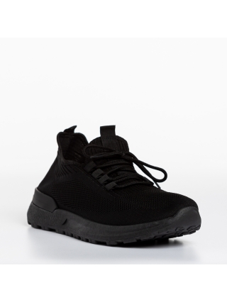 Мъжки обувки, Мъжки спортни обувки черни  от текстилен материал  Lital - Kalapod.bg